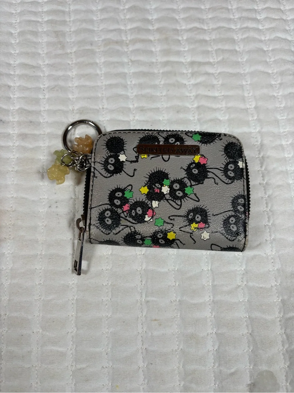 Studio Ghibli Spirited Away Soot Sprite Zip Around Wallet Coin Purse ID Holder